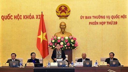 国会主席阮氏金银在会议上上致闭幕词。（图片来源：人民代表报）