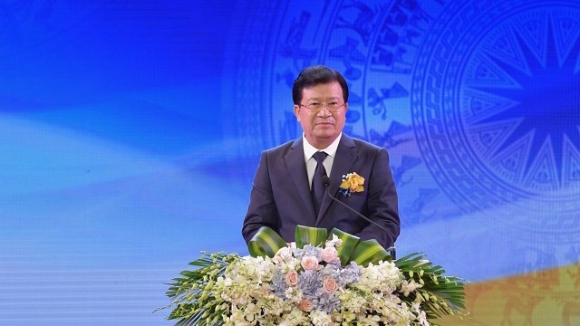 郑廷勇副总理在会上发表讲话。（图片来源：VPG）