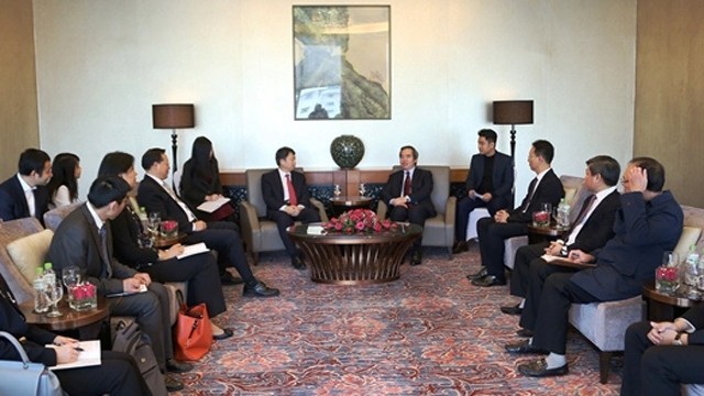 阮文平部长会见隆国强副主任。