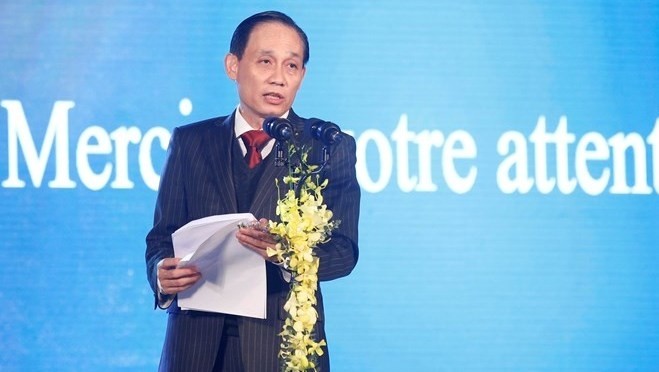 黎怀忠副部长在典礼上发表讲话。（图片来源：越通社）