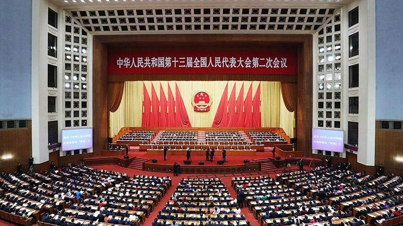 图：中国十三届全国人大二次会议闭幕会全景。图片来源：新华网