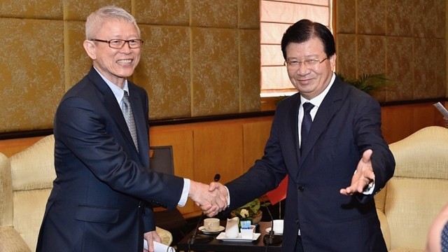 越南政府副总理郑廷勇会见泰国SCG越南股份公司总裁。（图片来源：国际报）