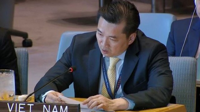 越南常驻联合国代表团临时代办范海英。