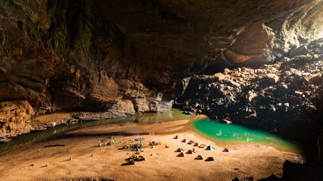 世界上最大洞穴—山洞窟一角。