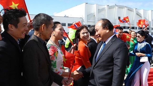 阮春福总理一行圆满结束对挪威的访问。（图片来源：越通社）
