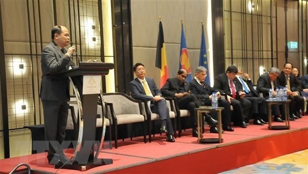 越南驻比利时和欧盟商务参赞阮景强。（图片来源：越通社）