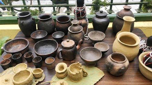 巴拿族人的陶器。（图片来源：民族与高山地区画报）