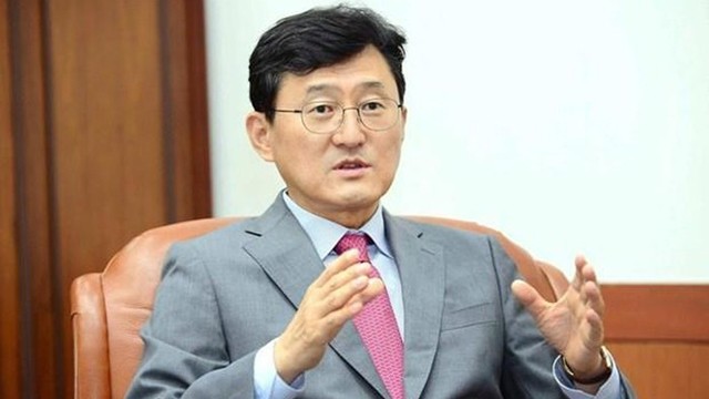 韩国外交部副部长尹顺固。（图片来源：韩联社）
