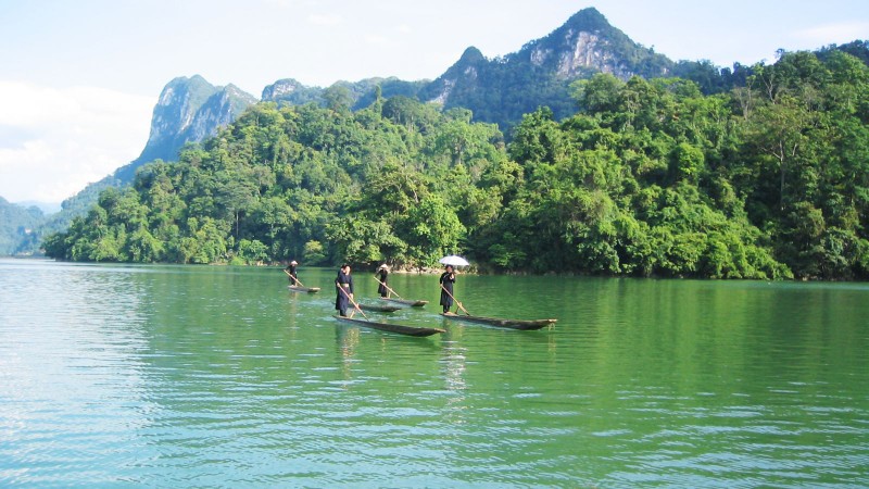 宣光省纳杭—北件省三海自然遗产区。
