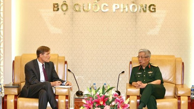 阮志咏副部长会见美国国际开发署驻越南首席代表迈克尔•格林。