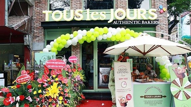 越南公司旗下的韩国面包品牌多乐之日(Tous Les Jours)。