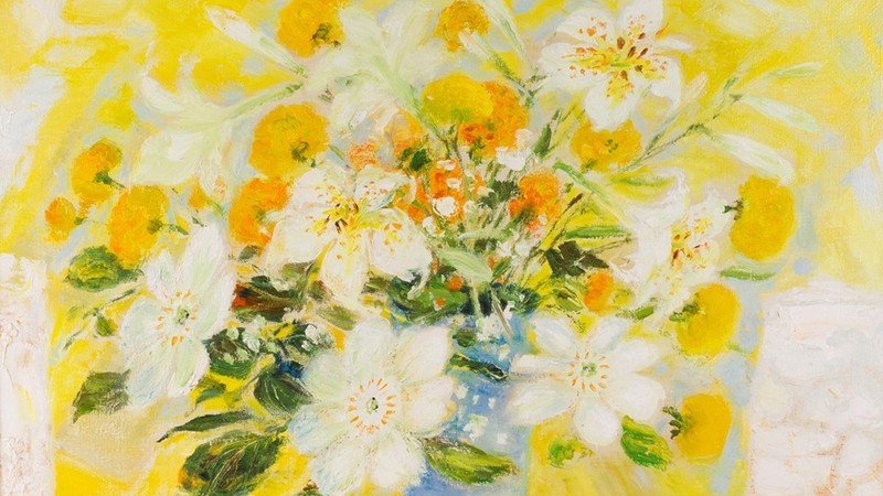 黎谱画家的《花的一生》作品。