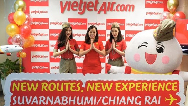 泰国越捷航空推出特价机票 庆祝从曼谷至清莱和乌隆府的新航线开通。