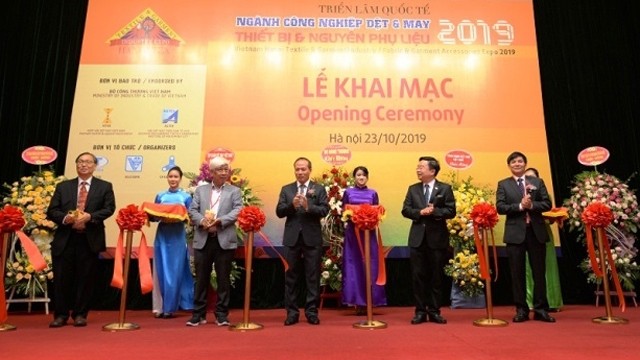2019年越南河内国际纺织制衣工业展开幕式。