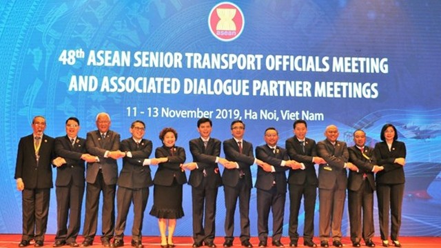 第48届东盟交通运输高官会议（STOM 48）和东盟与各对话伙伴国交通运输高官会议（STOM ）开幕式。
