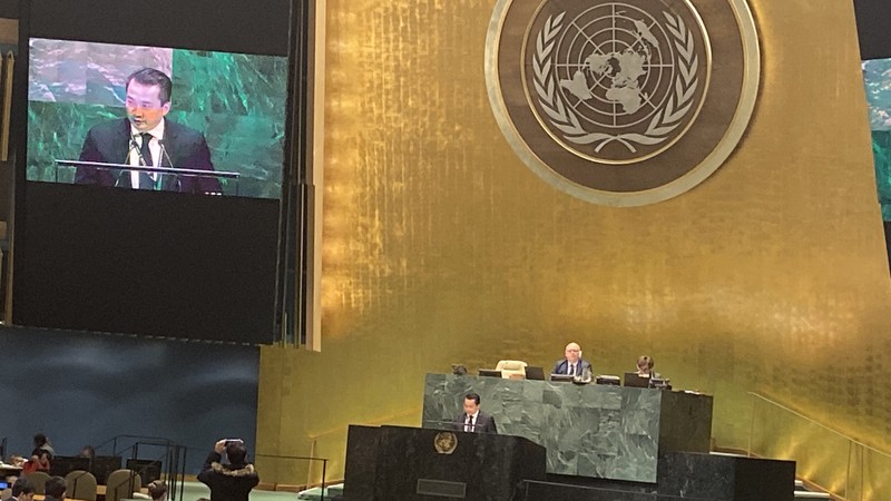 第74届联合国大会场景。
