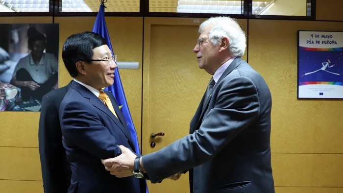 范平明副总理会见博雷利先生。（图片来源：国际报）