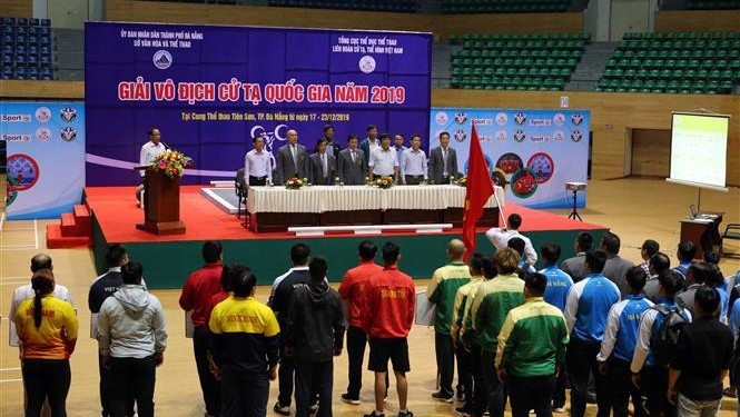 2019年越南全国举重锦标赛开幕式。
