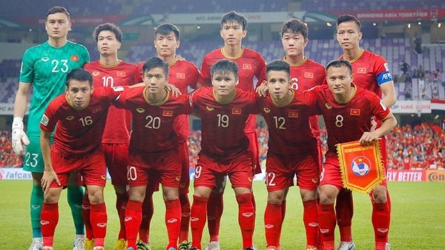 图为越南国足队。
