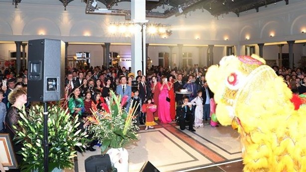 旅居德国越南人社群也举行2020庚子年春节招待会。（图片来源：越通社）