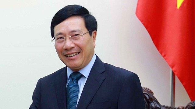 越南政府副总理兼外交部长、越中双边合作指导委员会越方分委会主席范平明。
