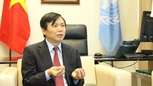  越南常驻联合国代表邓廷贵大使。