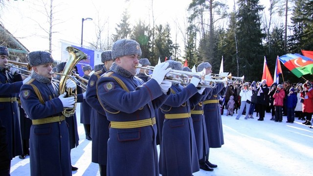第20次各国驻俄罗斯外交机构及国际组织冬季体育运动会开幕式。