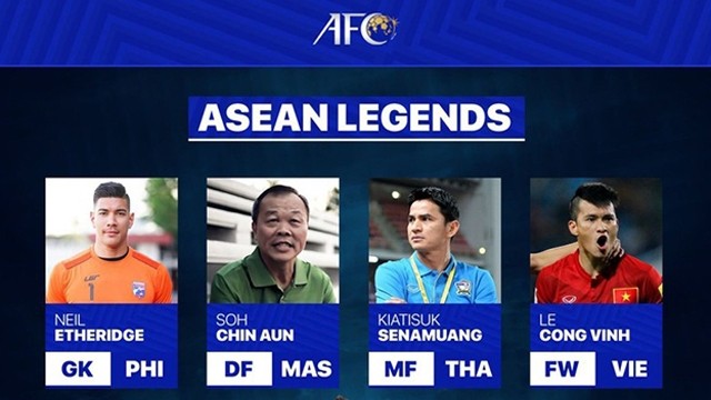 前越南国脚黎功荣跻身东南亚地区最伟大足球运动员前五名。