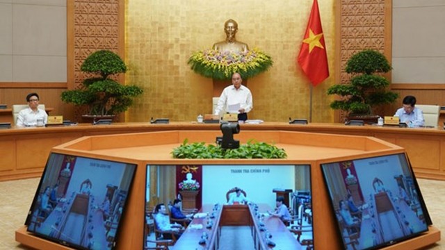 阮春福总理发表讲话。（图片来源：越通社）
