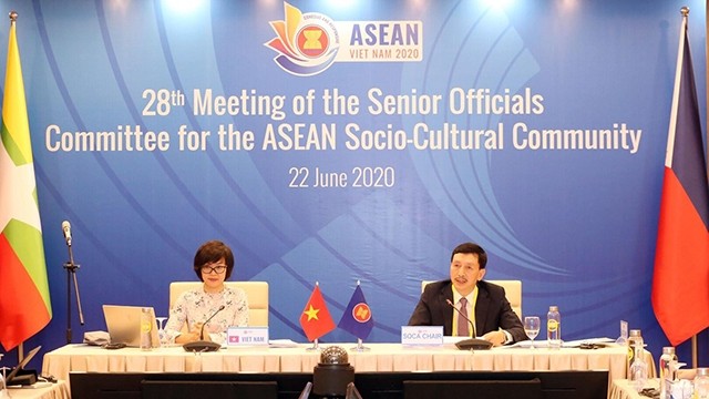 越南主持东盟社会文化共同体高级官员视频会议。（图片来源：越通社）