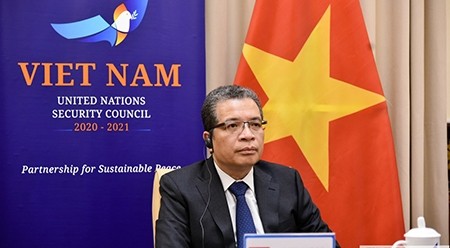 越南外交部副部长邓明魁出席会议。