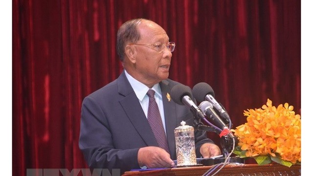 柬埔寨王国国会主席韩桑林。（图片来源：越通社）