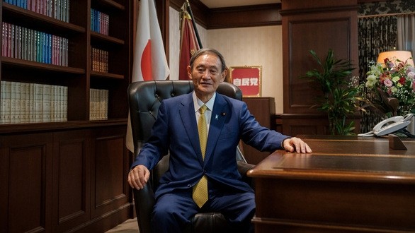 日本首相菅义伟。