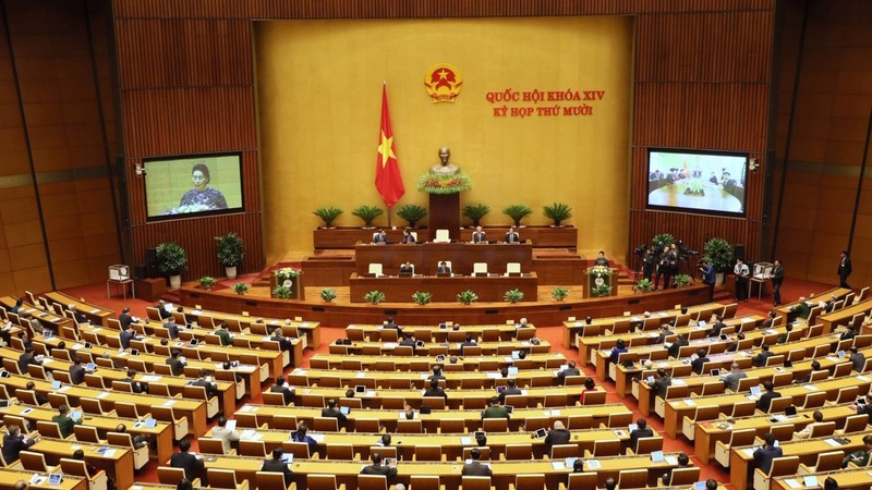 越南第十四届国会第十次会议以视频形式隆重开幕。