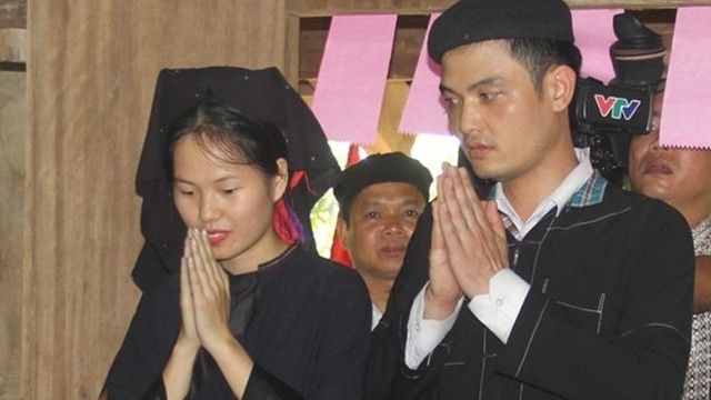 越南老街省侬族同胞的婚俗。