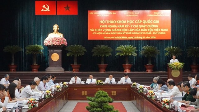 “南圻起义——越南民族的坚强意志和对独立的渴望”研讨会。