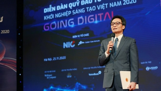 政府副总理武德澹出席2020年越南创新创业投资基金论坛。