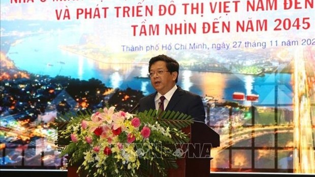 中央经济部副部长阮德显发表讲话。（图片来源：越通社）