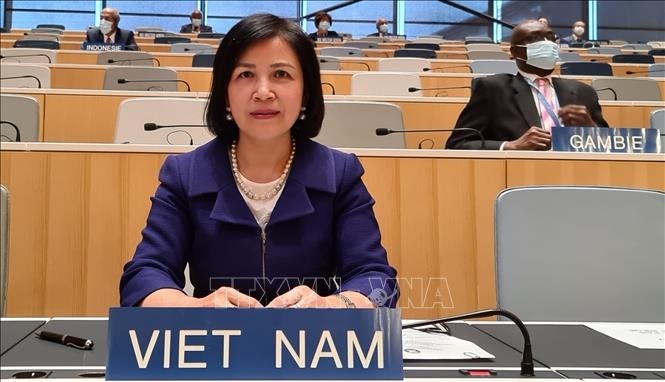 越南驻日内瓦代表团团长黎氏雪梅大使。