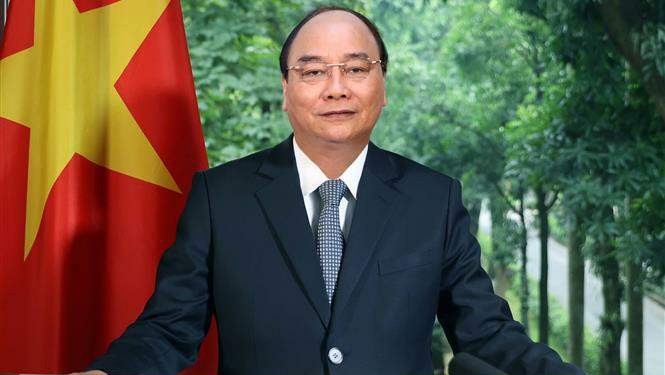 阮春福总理在《经济合作与发展组织公约》签署60周年纪念活动上发表视频致辞。