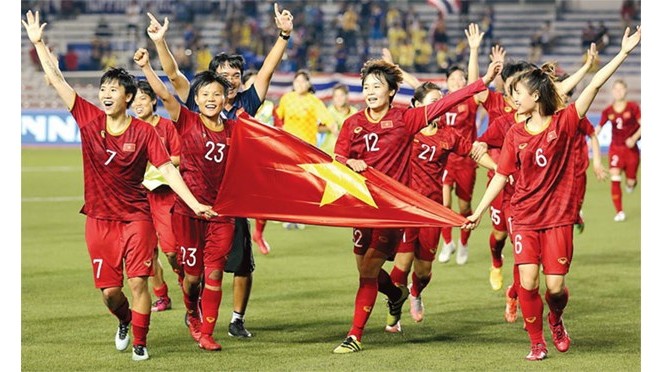 附图：越南女足有望打进2023年世界杯决赛。
