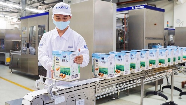出口至中国的越南乳制品包装设计十分精美。