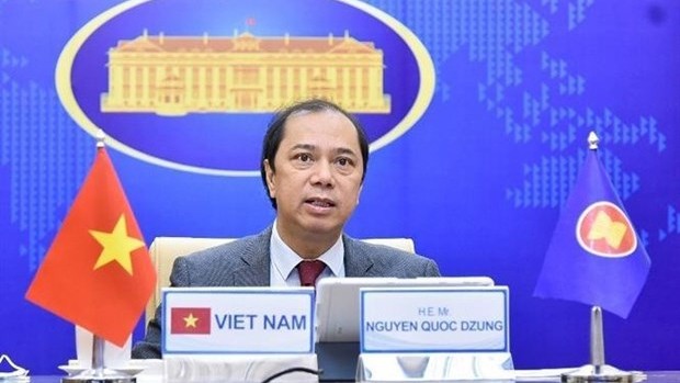 越南外交部副部长、东盟高官会越南代表团团长阮国勇。（图片来源：越通社）