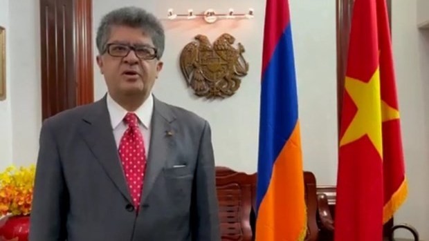 亚美尼亚驻越南大使瓦赫兰。