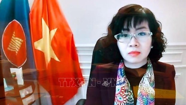 越南驻联合国教科文组织代表团团长黎氏红云大使。（图片来源：越通社）