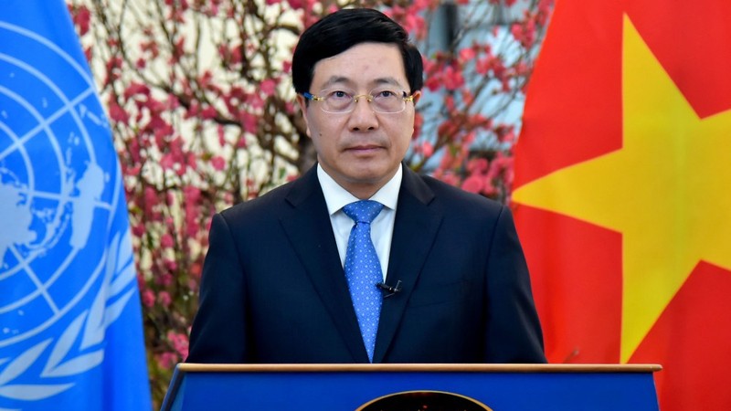 越南政府副总理兼外交部长范平明。（图片来源：国际报）