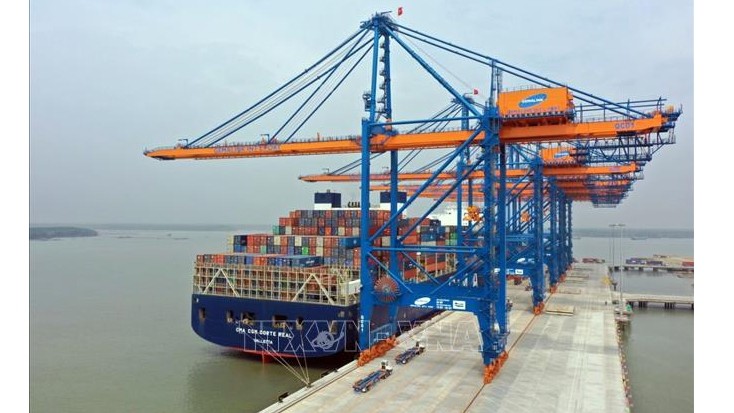 附图：越南巴地头顿港口集装箱吞吐量增长21%。