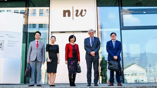 越南驻瑞士大使黎玲兰访问瑞士西北应用科学与艺术大学。（图片来源：越通社）