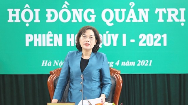 越南国家银行行长兼越南社会政策银行董事长阮氏红。