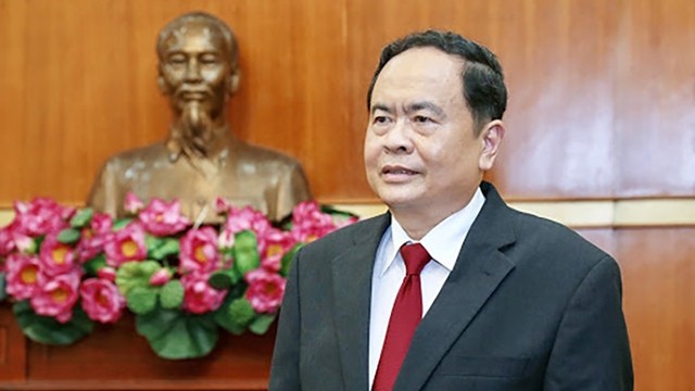 越南祖国阵线中央委员会主席陈青敏。